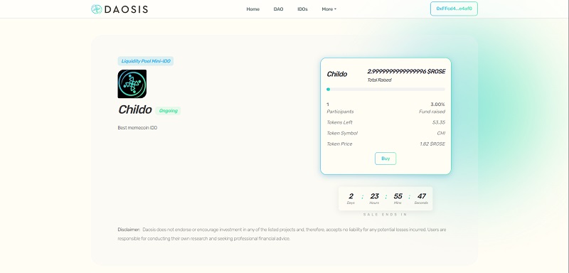 Interface Daosis